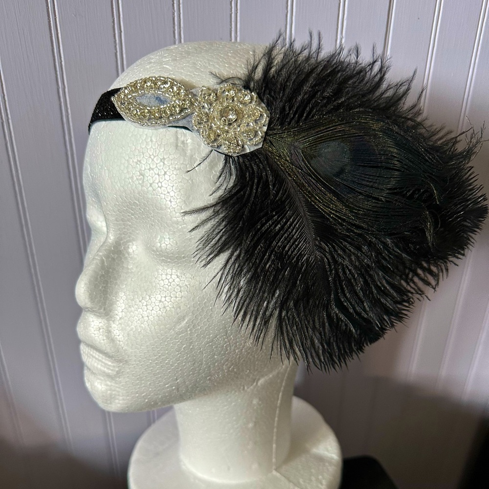 Feather Headpiece 1920’s Flapper Style
